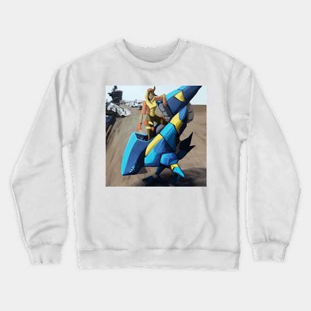 Noodle Bean Crewneck Sweatshirt by BaconBabyArt